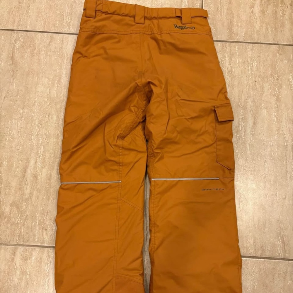 Youth Kids Orange Brown Snow Pants